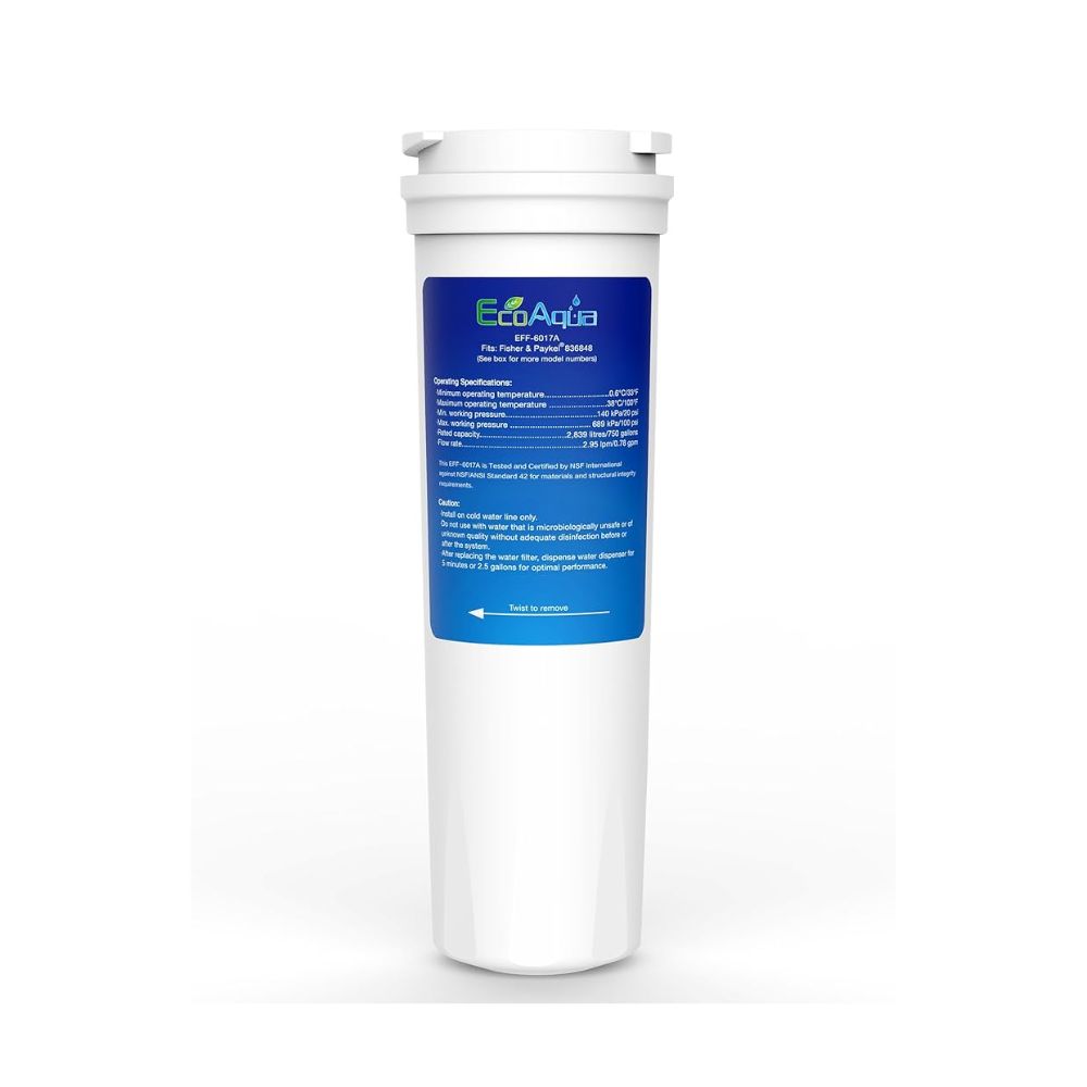 EcoAqua EFF-6017A Replacement for Fisher & Paykel 836848 – High-Quality Filtration for Every Home